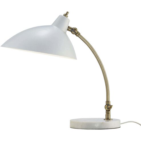 Peggy 15 inch 60.00 watt White Desk Lamp Portable Light