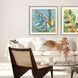 Florals Collection Blue Framed Art