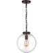 Gramercy 1 Light 11 inch Oil Rubbed Bronze Mini Pendant Ceiling Light