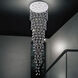 Rain Drop 16 Light 32 inch Chrome Flush Mount Ceiling Light
