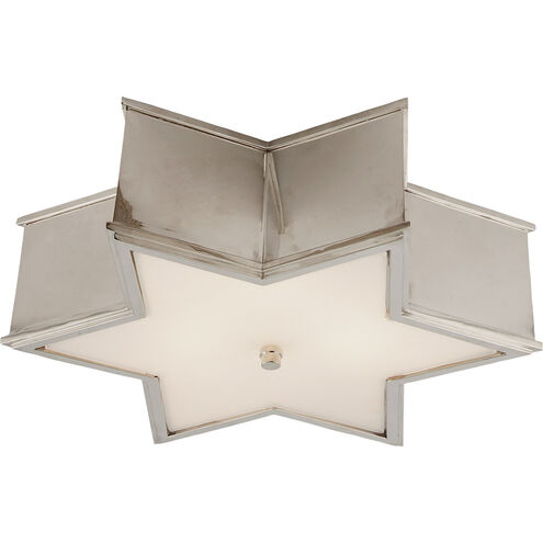 Alexa Hampton Sophia 3 Light 17 inch Polished Nickel Flush Mount Ceiling Light
