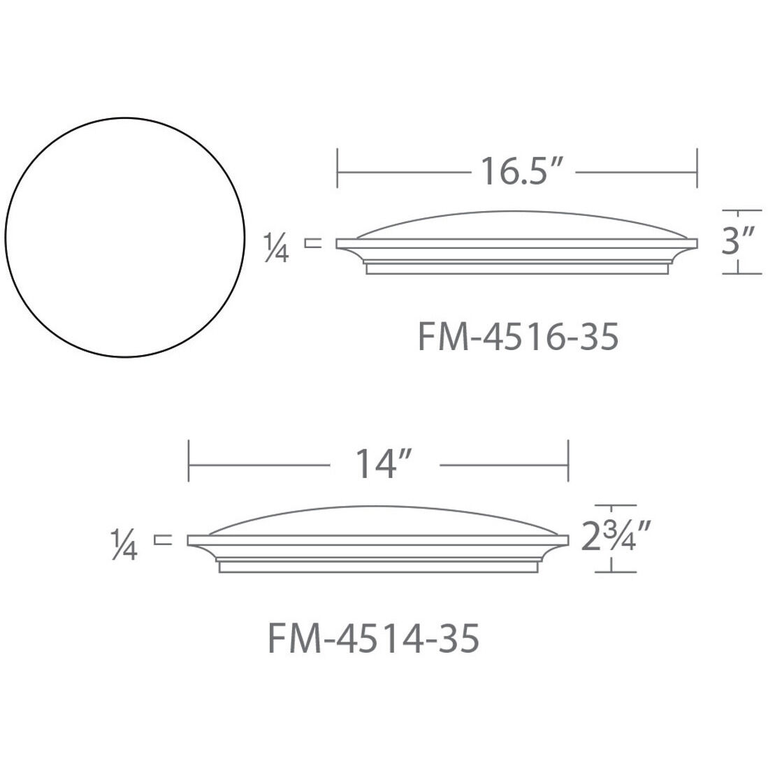 Puck LED 16.5 inch Brushed Nickel Flush Mount Ceiling Light in 16in.