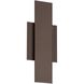 Jacks LED 15 inch Architectural Bronze Exterior Wall Sconce