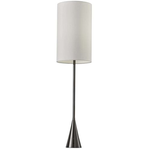 Bella 37 inch 60.00 watt Black Nickel Table Lamp Portable Light