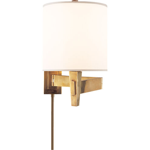 Architects 21.5 inch 100.00 watt Hand-Rubbed Antique Brass Swing Arm Wall Light