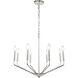 Enzo 8 Light 25 inch Chrome Pendant Ceiling Light