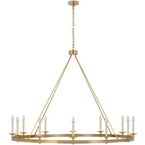 Chapman & Myers Launceton LED 63.25 inch Antique-Burnished Brass Ring Chandelier Ceiling Light, Oversized
