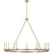 Chapman & Myers Launceton LED 63.25 inch Antique-Burnished Brass Ring Chandelier Ceiling Light, Oversized