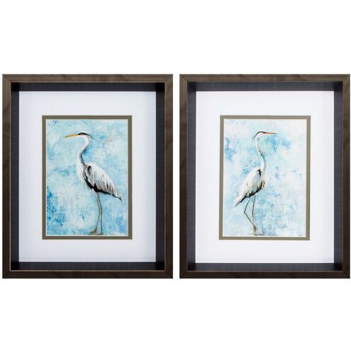 Waterside Collection Blue Framed Art