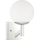 Kelvin 1 Light 6.5 inch Chrome Wall Sconce Wall Light