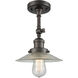 Franklin Restoration Halophane 1 Light 9 inch Oil Rubbed Bronze Sconce Wall Light in Clear Halophane Glass, Franklin Restoration