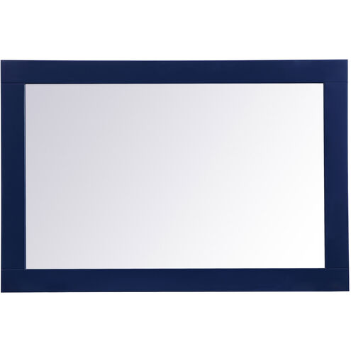 Aqua 36 X 24 inch Blue Vanity Mirror
