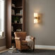 Vonda 2 Light 4.75 inch Aged Brass Wall Sconce Wall Light in Faux Alabaster