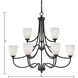 Arlington 9 Light 36 inch Oil Rubbed Bronze Chandelier Ceiling Light