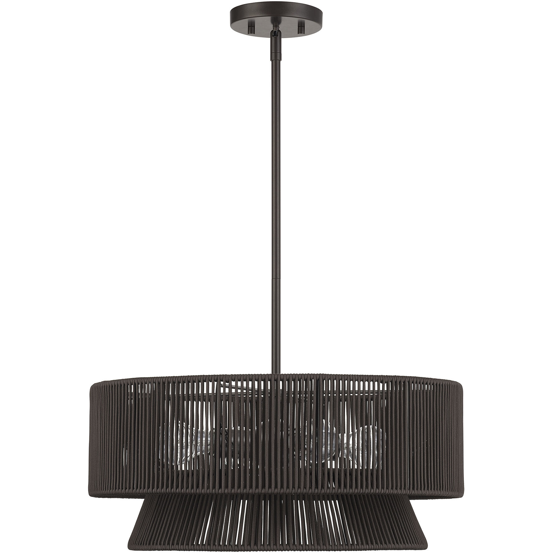 Florell 4 Light 20 inch English Bronze Pendant Chandelier Ceiling Light