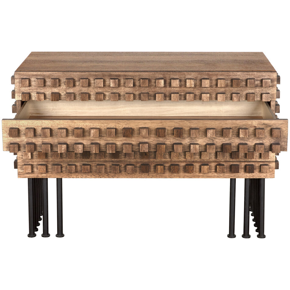 Wolfgang 45 X 20 inch Dark Walnut with Matte Black Sideboard