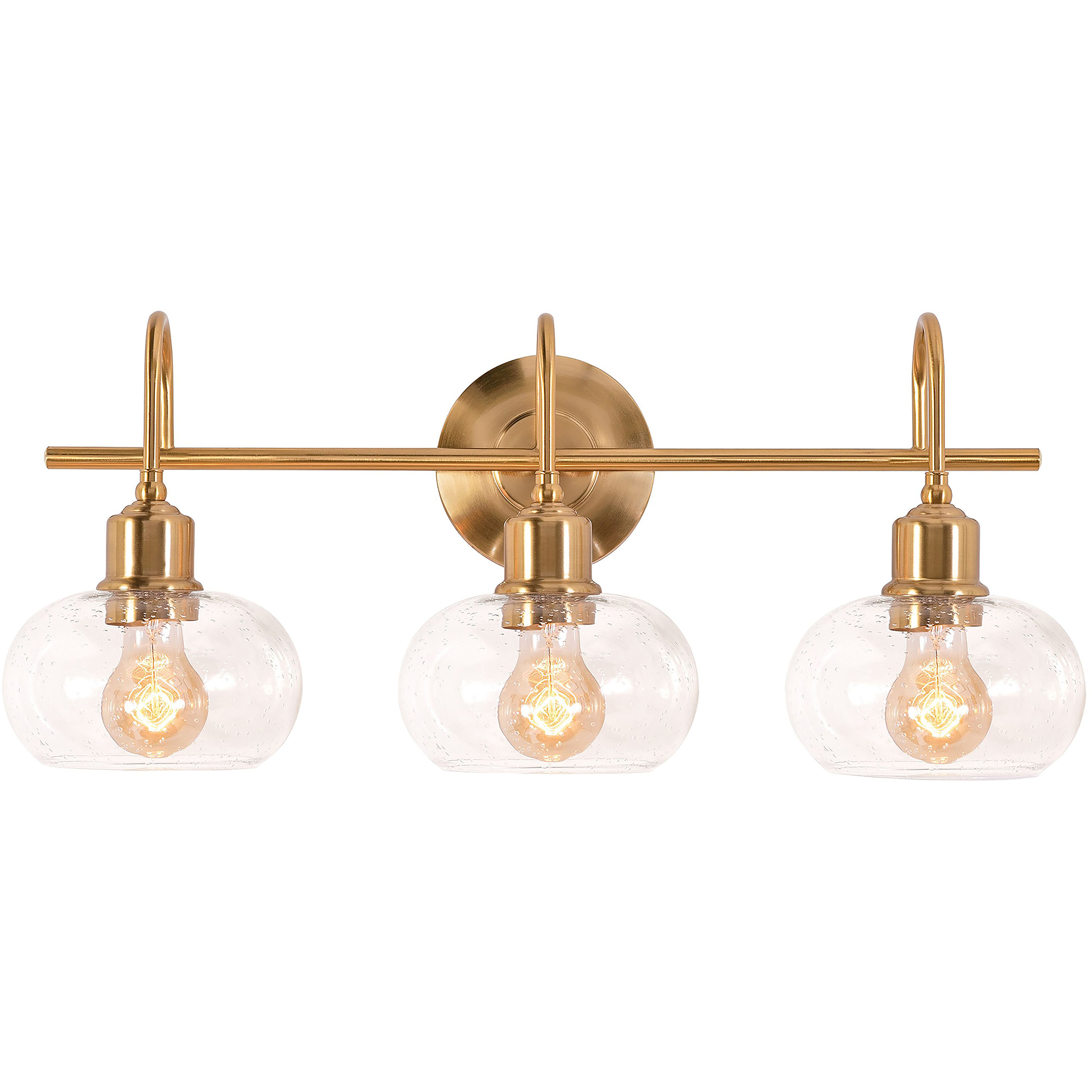 Laney 3 Light 8.1 inch Vintage Gold Vanity Light Wall Light
