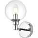 Jaelynn 1 Light 6 inch Chrome Bath Sconce Wall Light