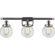 Ballston Beacon LED 26 inch Polished Chrome Bath Vanity Light Wall Light in Clear Glass, Ballston
