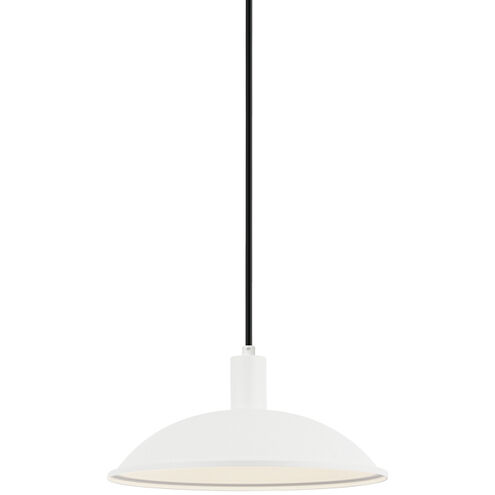 Farmley 1 Light 12 inch Matte White Outdoor Pendant