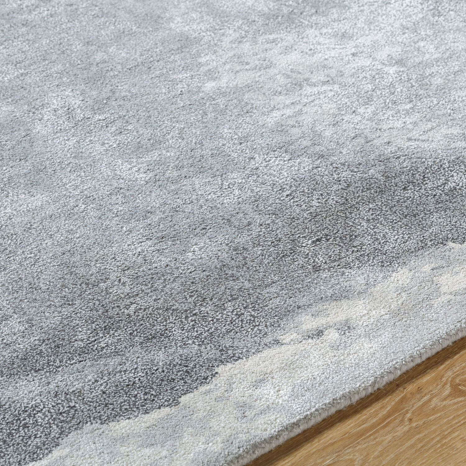 Kavita 180 X 144 inch Grey / Sage / Metallic - Silver / Ash / Nickel Handmade Rug in 12 x 15