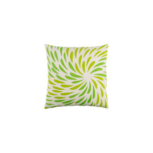 Eye Of The Storm 20 X 20 inch Grass Green and Lime Throw Pillow
