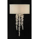 Cascading 1 Light 13 inch Antique Silver Leaf Wall Sconce Wall Light