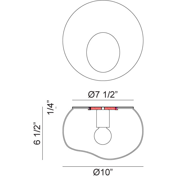 Gelasin 1 Light 10 inch Black Flush Mount Ceiling Light in Black and Opal Glass