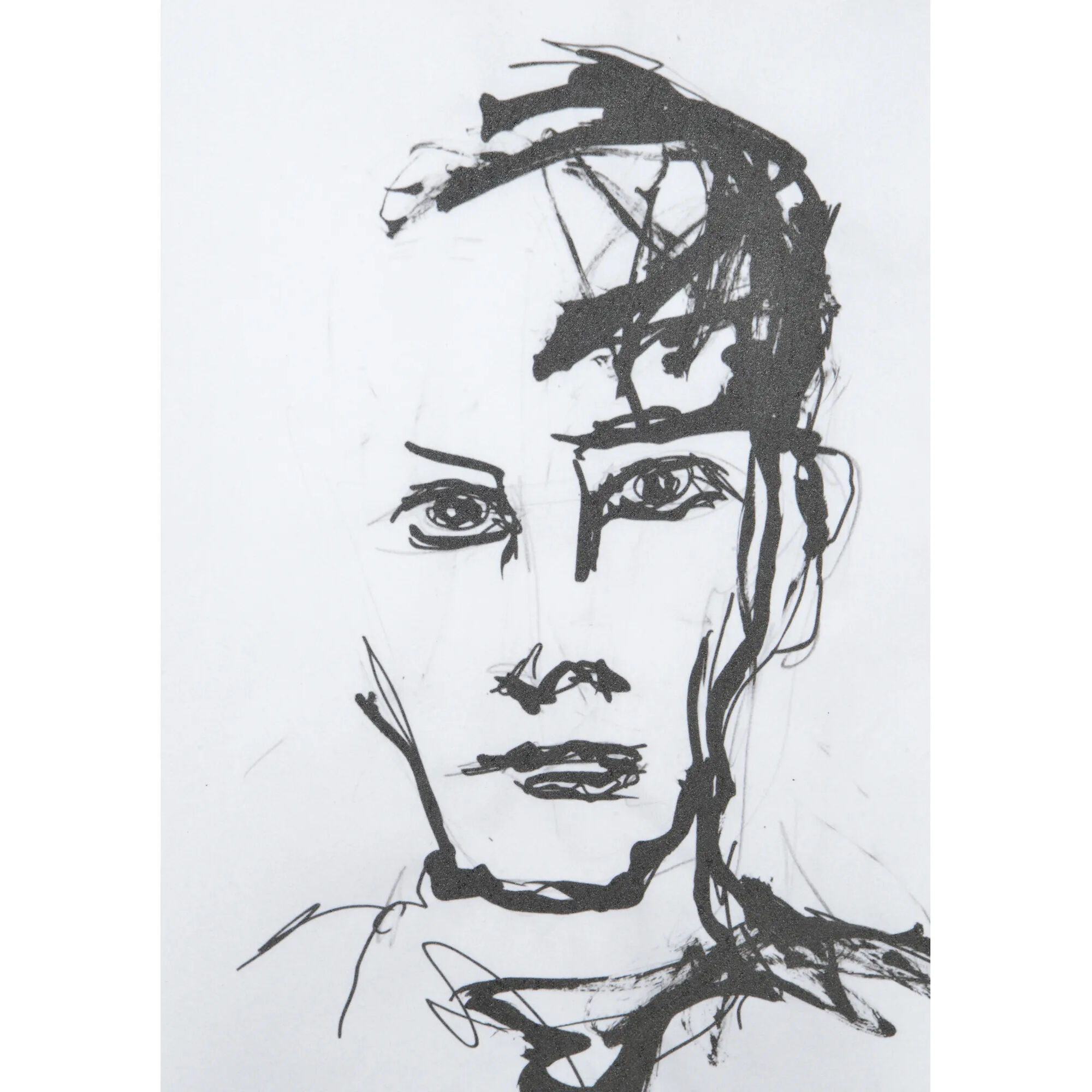 Studio Line Sketch Black/White Wall Art, 4 Piece