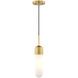 Thalia LED 4.75 inch Antique Gold Mini Pendant Ceiling Light