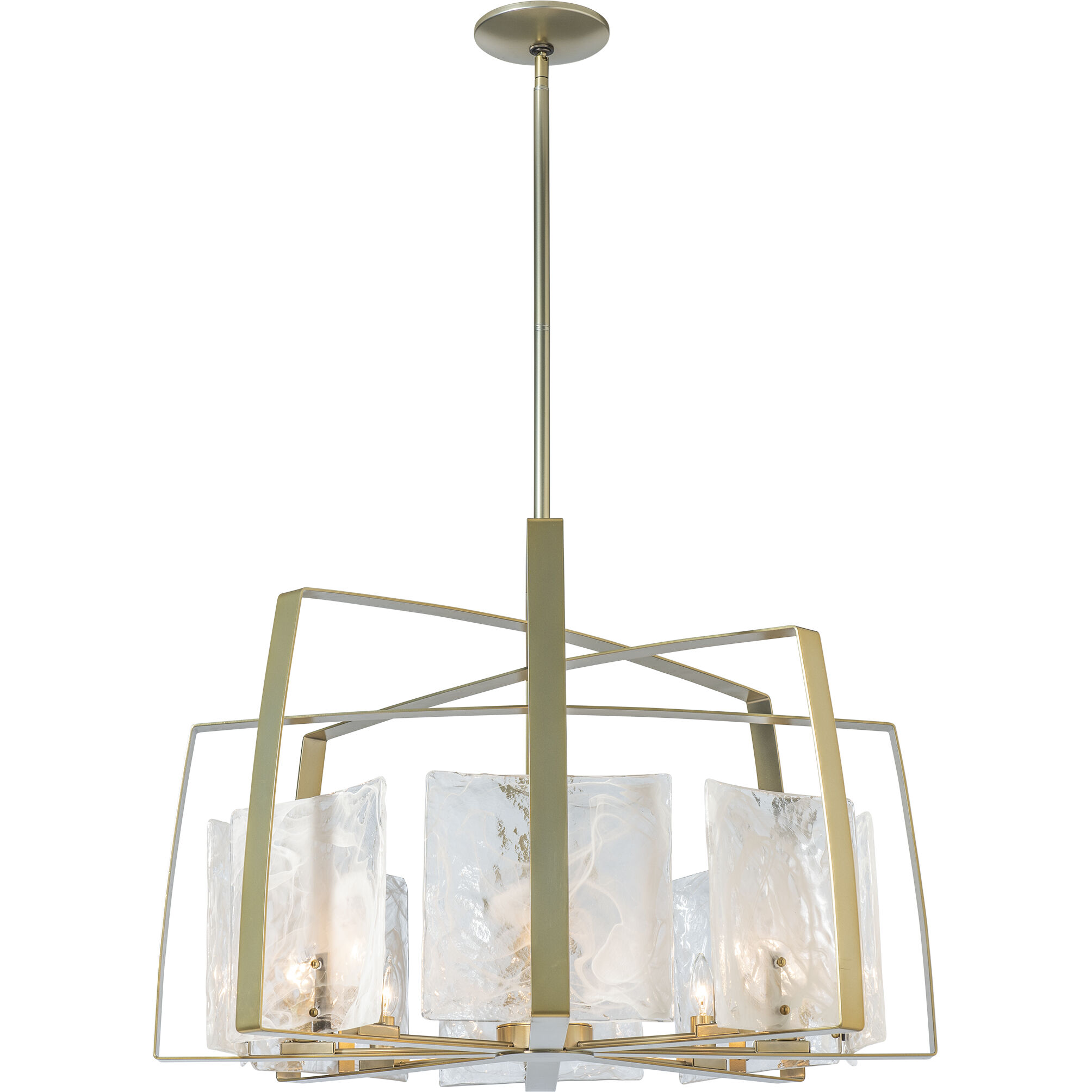 Arc 8 Light 34.4 inch Modern Brass Dining Pendant Ceiling Light