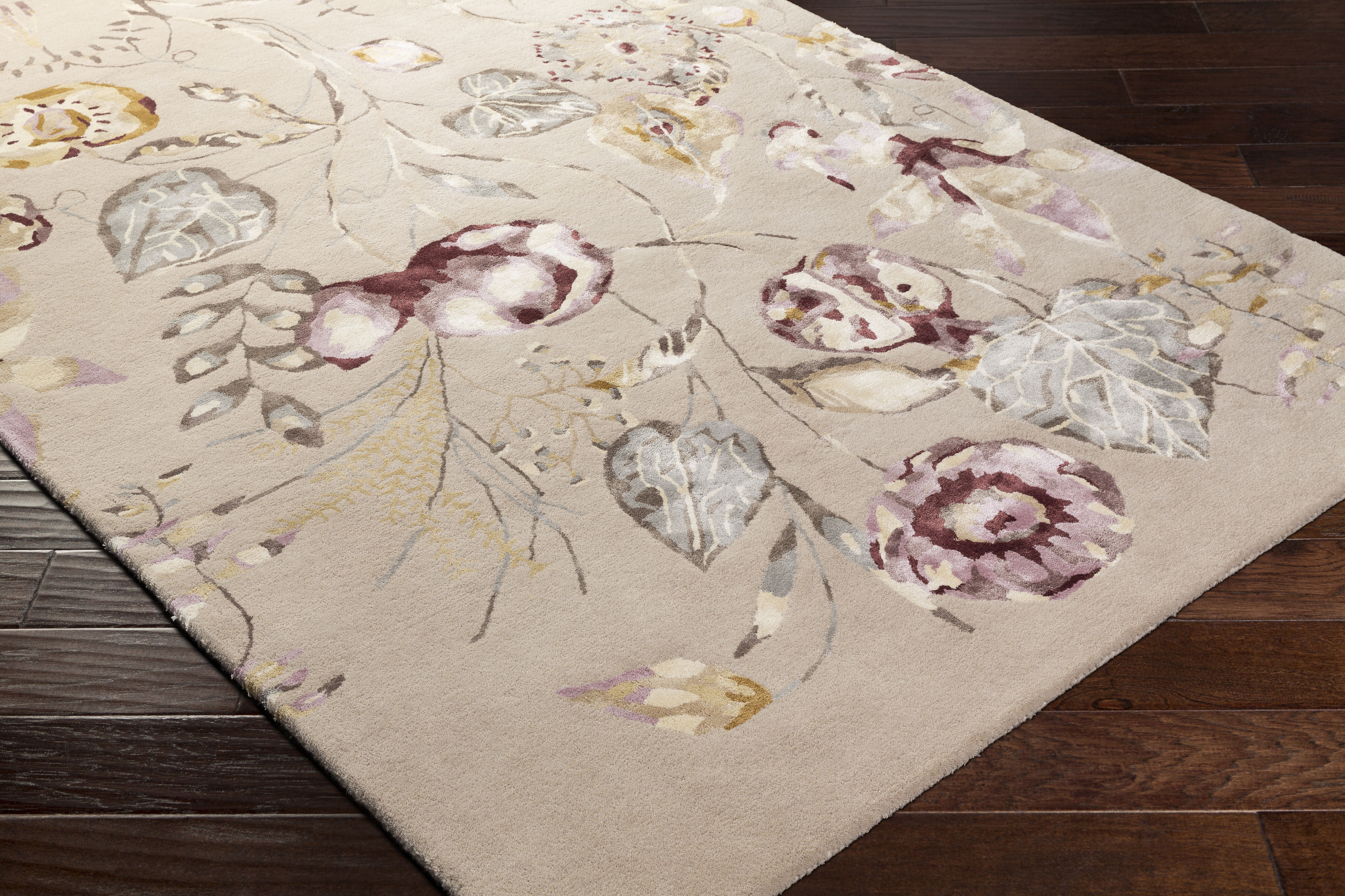 Harlequin 36 X 24 inch Burgundy Rug in 2 x 3, Rectangle