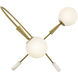 Maude 2 Light 32.25 inch Lacquered Brass Chandelier Ceiling Light
