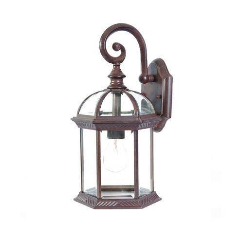 Dover 1 Light 16 inch Burled Walnut Exterior Wall Mount
