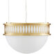 Lola 1 Light 16.25 inch Contemporary Gold Leaf Pendant Ceiling Light, Bunny Williams Collection