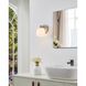 Valentina 1 Light 6.25 inch Brushed Nickel Vanity Light Wall Light