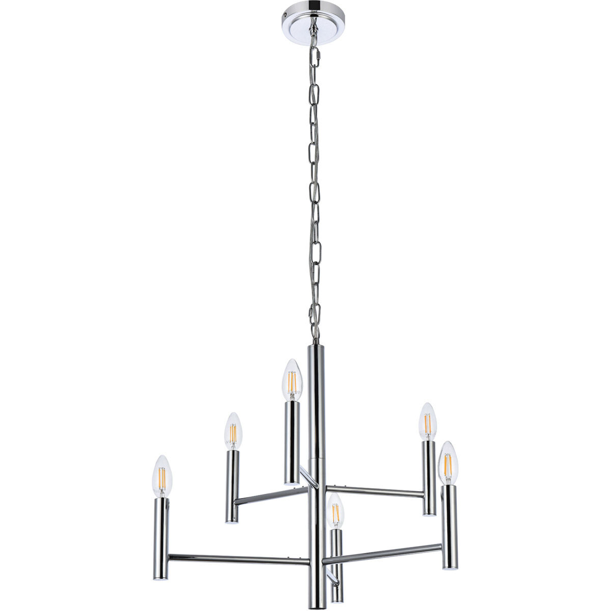 Carmella 6 Light 22 inch Chrome Pendant Ceiling Light
