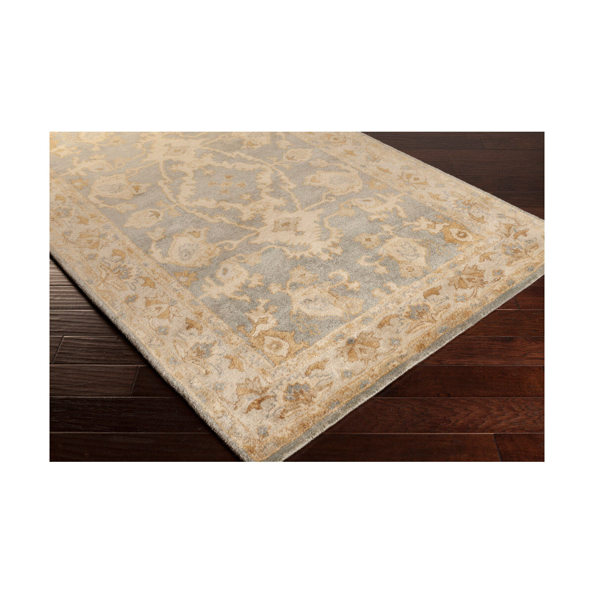 Relic 36 X 24 inch Green and Neutral Area Rug, Wool