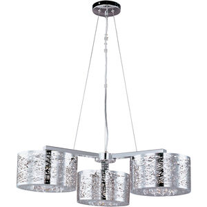 Inca 3 Light 28 inch Polished Chrome Pendant Ceiling Light in Without Bulb