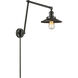 Railroad 30 inch 3.50 watt Oil Rubbed Bronze Swing Arm Wall Light, Franklin Restoration