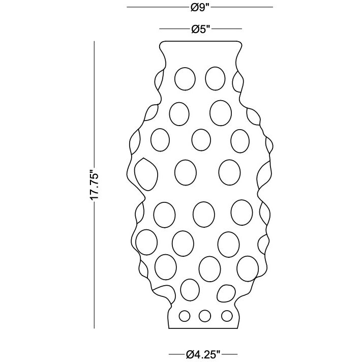 Tobias 17.75 X 4.25 inch Vase