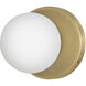 Audrey LED 5.25 inch Heritage Brass Bath Light Wall Light