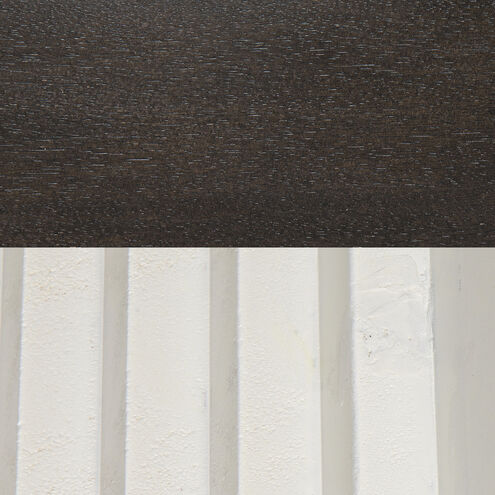 Nelson 60 X 14 inch Ebony Walnut and White Console in Ebony with White