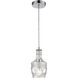 Hegins 1 Light 5 inch Clear with Chrome Mini Pendant Ceiling Light, Round
