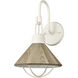 Cape May 1 Light 9 inch White Coral Sconce Wall Light
