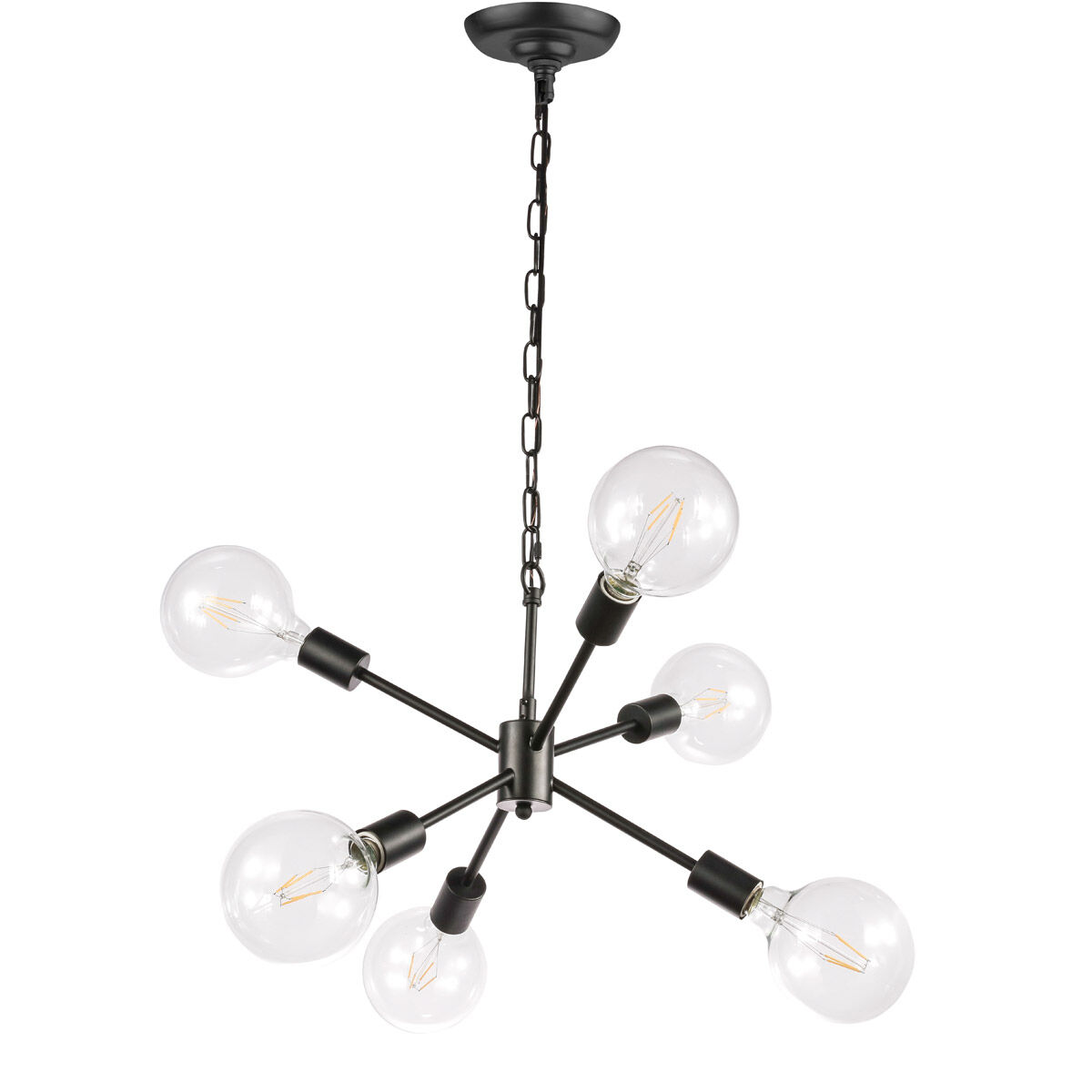 Nolan 6 Light 16 inch Black Pendant Ceiling Light