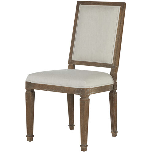 Danielle Pecan / Sunbrella Linen Dove Dining Chair