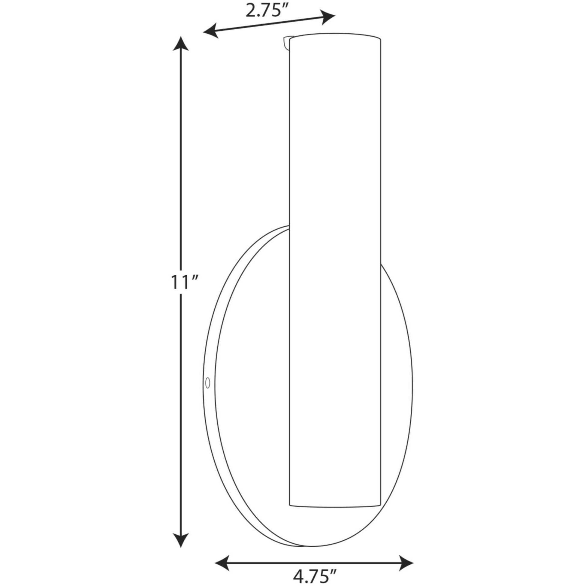 Parallel LED LED 5 inch Satin Brass ADA Wall Bracket Wall Light, Progress LED