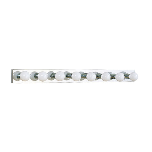 Center Stage 8 Light 48 inch Chrome Bath Vanity Wall Sconce Wall Light