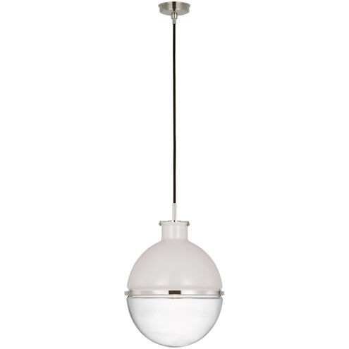 Thomas O'Brien Maxey LED 13.5 inch Polished Nickel Globe Pendant Ceiling Light